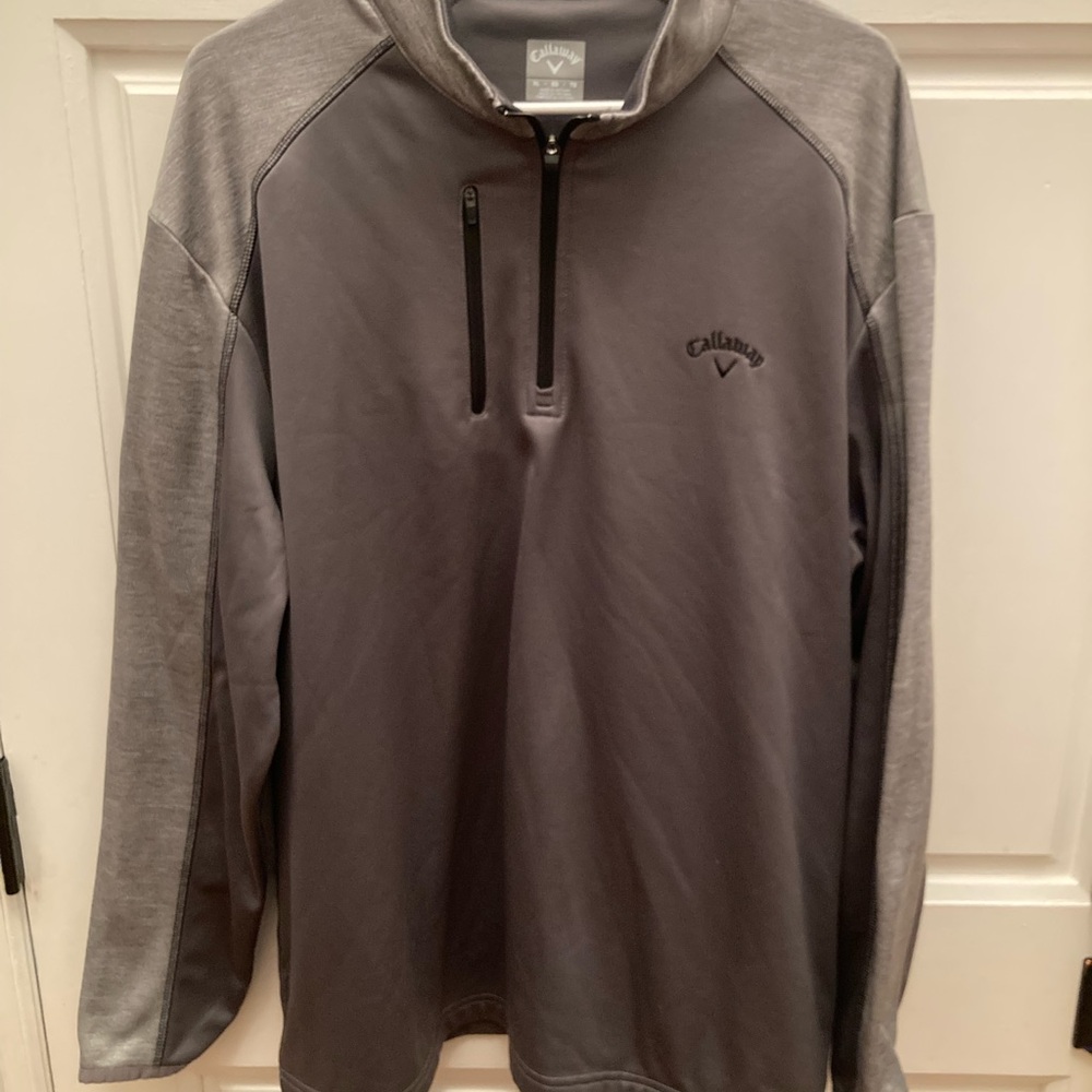 Callaway Charcoal Quarter Zip-Up Sweater